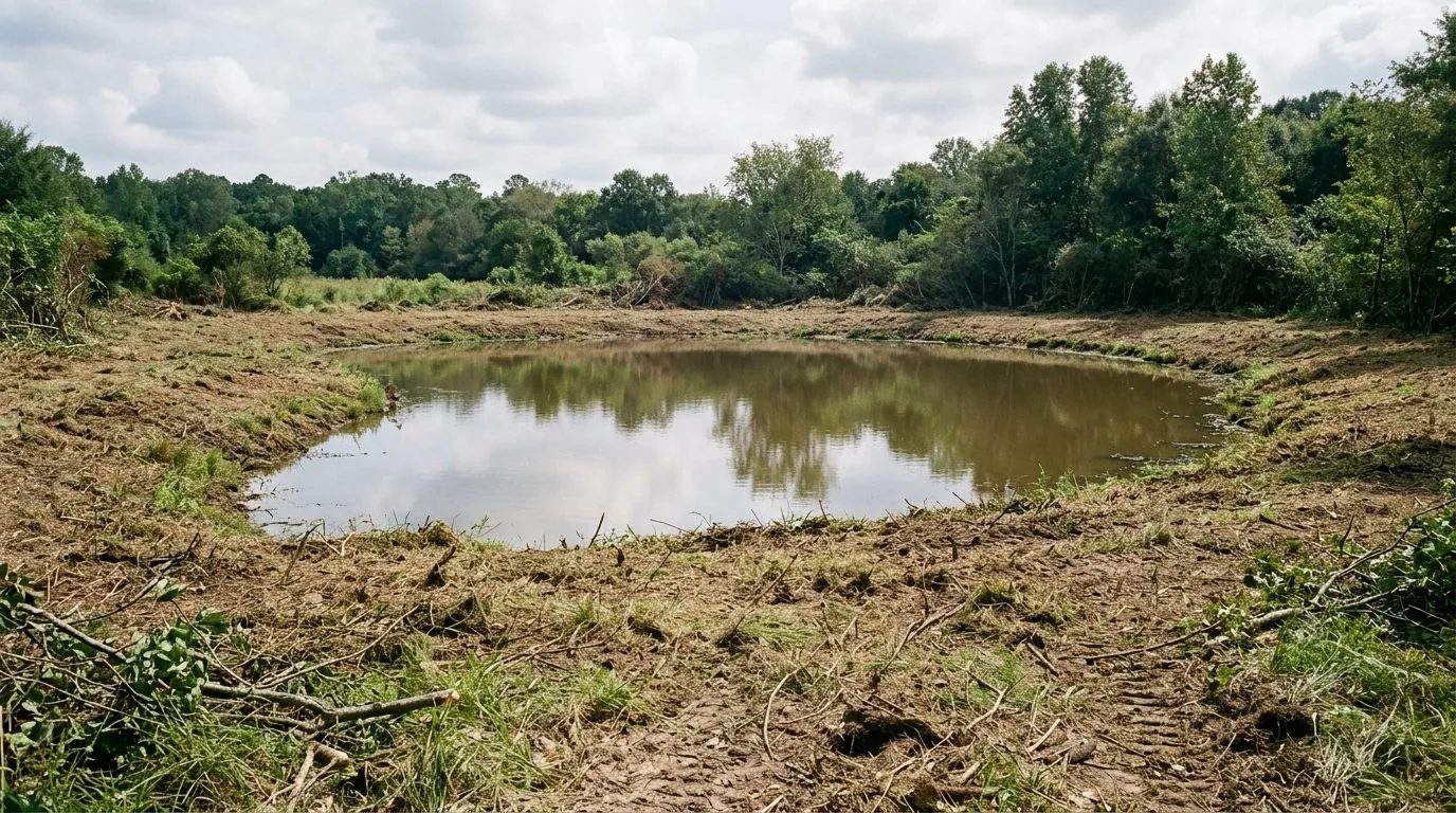 The finished result of professional bush hogging: the completed work looking clean, correct and — Clarksville, TN