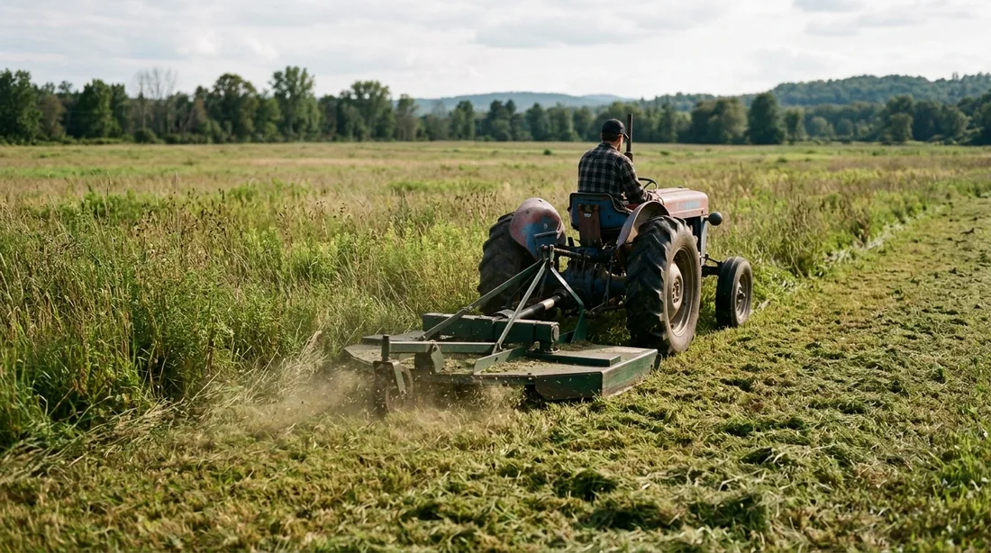 The bulk of the work, done at speed where ground is even and clear — Clarksville, TN