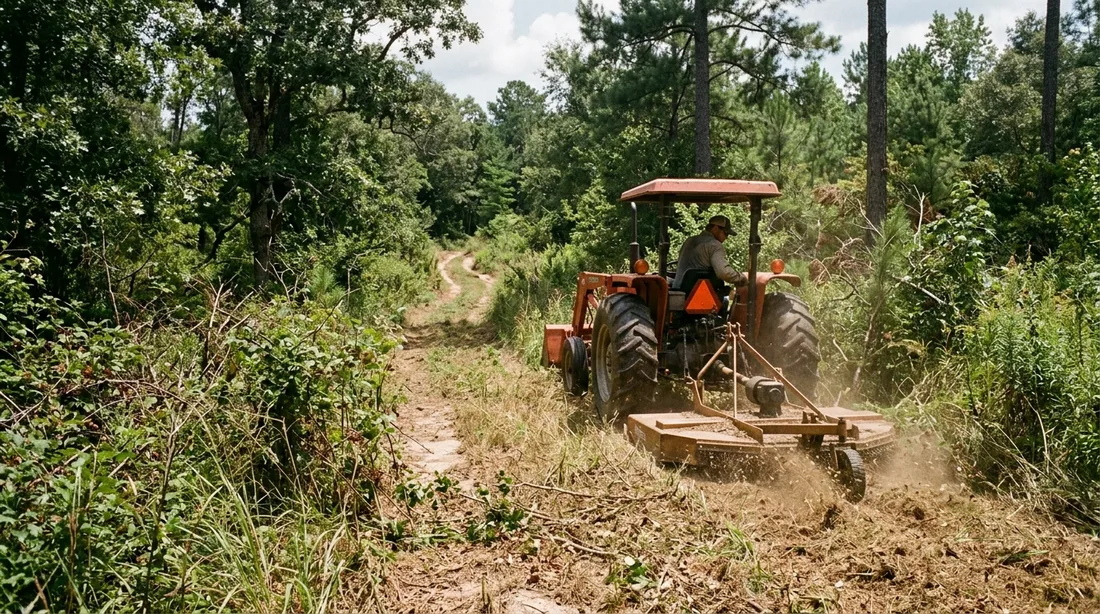 Narrow linear work along trails and access lanes, usually priced by hour or by the job rather than — Clarksville, TN